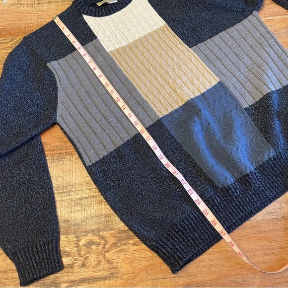 Munsingwear Brown Color Block Sweater Sz XL - Picture 6 of 8